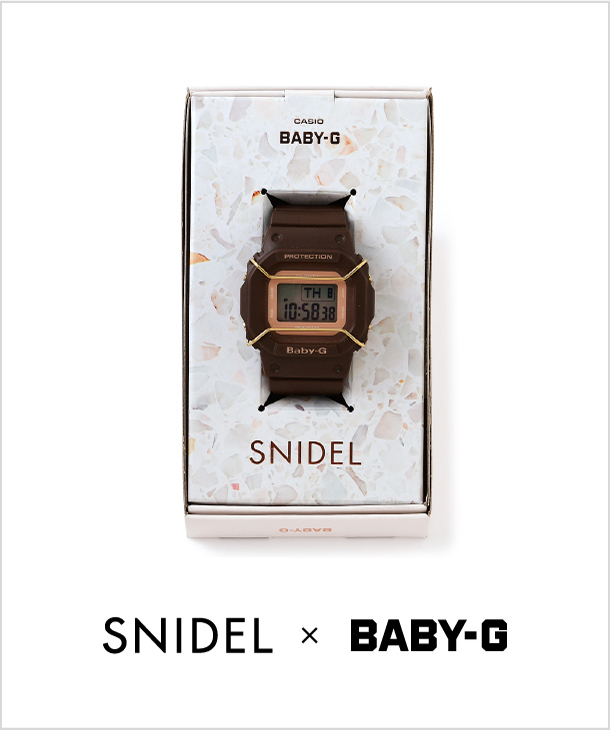 SNIDEL × BABY-G 昨年大人気で即完売した コラボレーションアイテムがリバイバル
