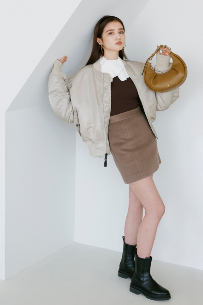 SNIDEL / ALPHA INDUSTRIES with SEIRA 今注目のSEIRAが着こなす 