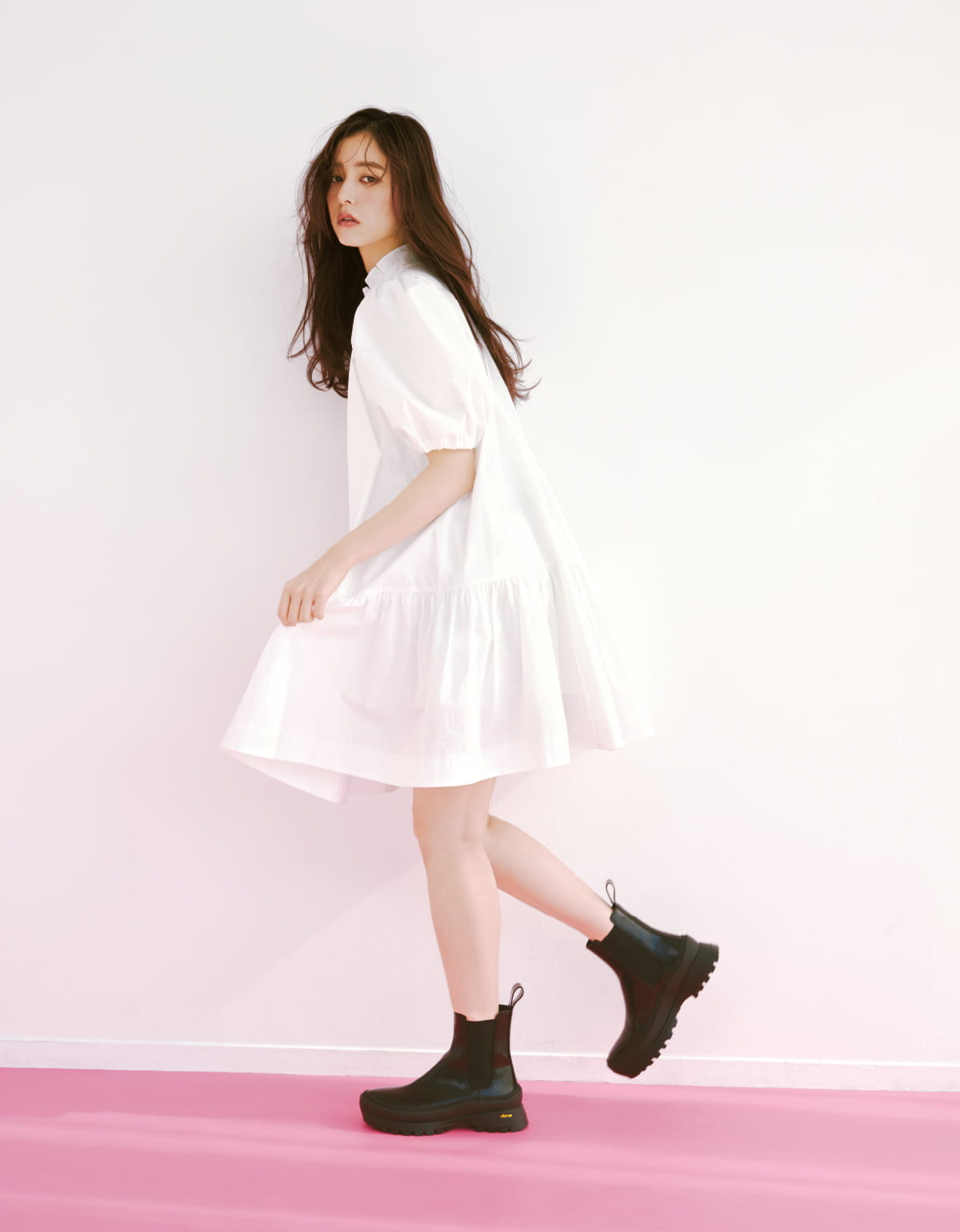 Snidel And Sweet Collaboration 39 Puff Sleeve Dress